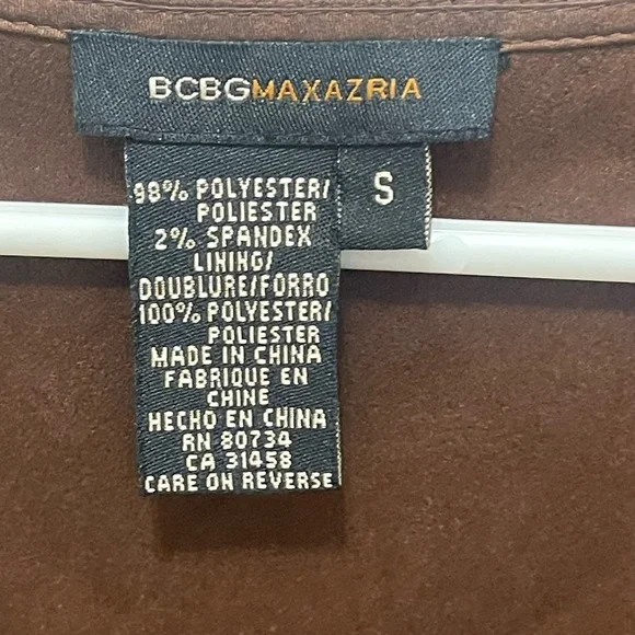 BCBGmaxazria dress sleeveless brown dress zip up in the side small - Picture 7 of 14